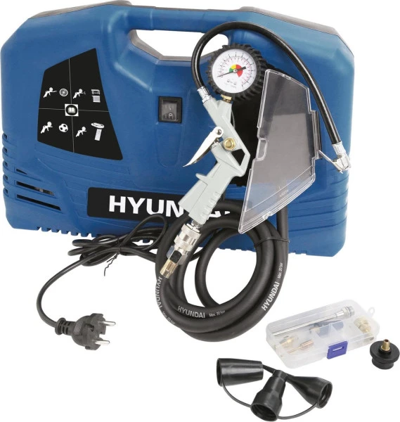 Hyundai Mini-compressor 55791, 1100 Watt, 180L/min, 8 Bar 3 Hyundai Mini-compressor 55791, 1100 Watt, 180L/min, 8 Bar