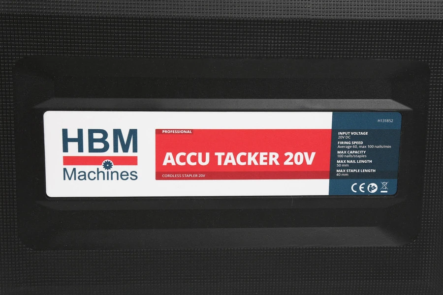 HBM Accu Tacker En Spijkerpistool 20 Volt Power20.5 10 HBM Accu Tacker En Spijkerpistool 20 Volt Power20.5 - Afbeelding 8