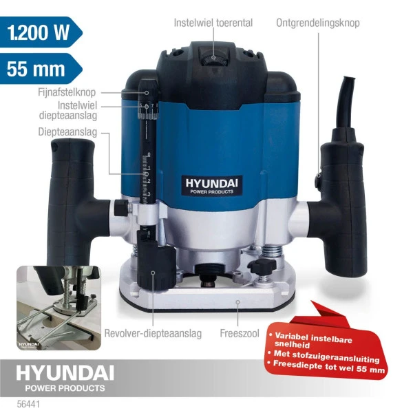 Hyundai Bovenfrees 1200 Watt 56441 3 Hyundai Bovenfrees 1200 Watt 56441