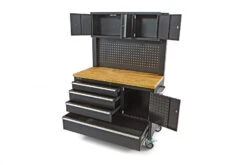 HBM Gereedschapswagen Met Kastenwand, Houten Werkblad, 122 Cm, Zwart 13 HBM Gereedschapswagen Met Kastenwand, Houten Werkblad, 122 Cm, Zwart -Werkplaats Expert hbm 005 110.jpg 1200x600 1a746ebc88