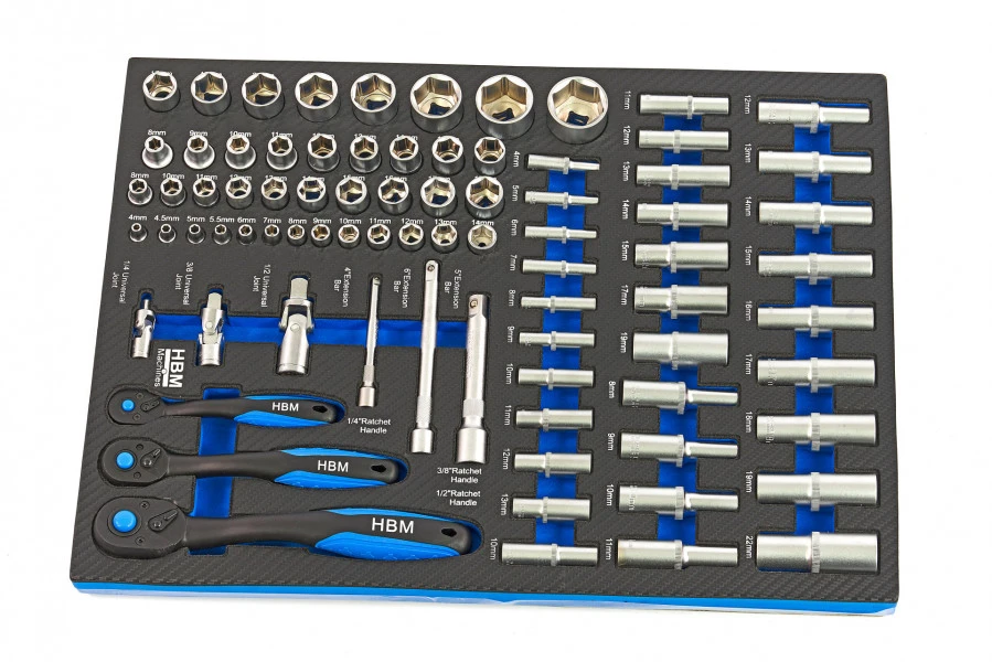 HBM 245 Delige Premium Gereedschapsvulling Voor Gereedschapswagen 7 HBM 245 Delige Premium Gereedschapsvulling Voor Gereedschapswagen - Afbeelding 5