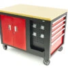 HBM Verrijdbare Gereedschapswagen, Werkbank Met Houten Werkblad 10 Laden, Rood Zwart -Werkplaats Expert hbm 011 135.jpg 1200x600 69aeaebc88