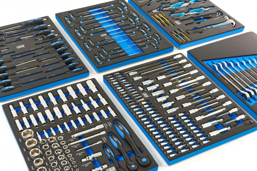 HBM 245 Delige Premium Gereedschapsvulling Voor Gereedschapswagen 3 HBM 245 Delige Premium Gereedschapsvulling Voor Gereedschapswagen