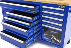 HBM Gereedschapswagen Met Achterwand, Houten Werkblad, 158 Cm, Blauw 18 HBM Gereedschapswagen Met Achterwand, Houten Werkblad, 158 Cm, Blauw -Werkplaats Expert hbm 015 91.jpg 1200x600 f8c3aebc88