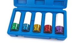 HBM 5 Delige Lange Krachtdoppenset Met Kunststof Beschermhulzen