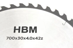 HBM 700 Mm - 42-T Zaagblad Voor HBM Professionele Wipzaag / Brandhoutzaag 5.5 PK - 400 Volt -Werkplaats Expert hbm 023b 3.jpg 1200x600 bc0e2ebc88