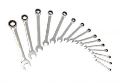 HBM 16 Delige Ring, Ratel, Steeksleutelset Voor Gereedschapswagen