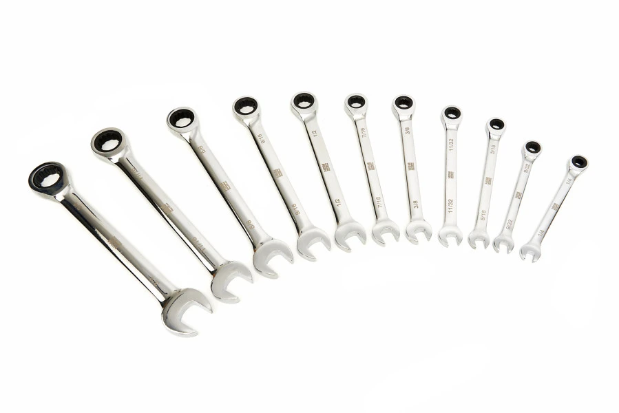 HBM Professionele Ring, Ratel, Steeksleutelset Metrische En Inch Maten 23-Delig 7 HBM Professionele Ring, Ratel, Steeksleutelset Metrische En Inch Maten 23-Delig - Afbeelding 5