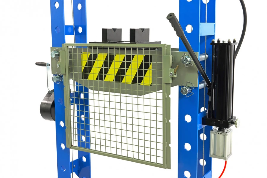 HBM 50 Ton Professionele Raamwerkpers, Werkplaatspers Met Veiligheidsrek 7 HBM 50 Ton Professionele Raamwerkpers, Werkplaatspers Met Veiligheidsrek - Afbeelding 5
