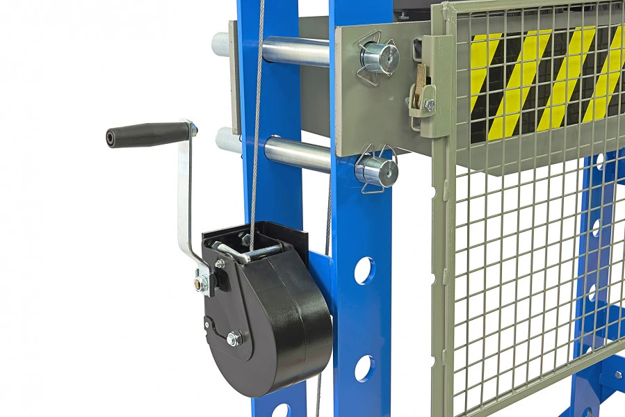 HBM 50 Ton Professionele Raamwerkpers, Werkplaatspers Met Veiligheidsrek 8 HBM 50 Ton Professionele Raamwerkpers, Werkplaatspers Met Veiligheidsrek - Afbeelding 6