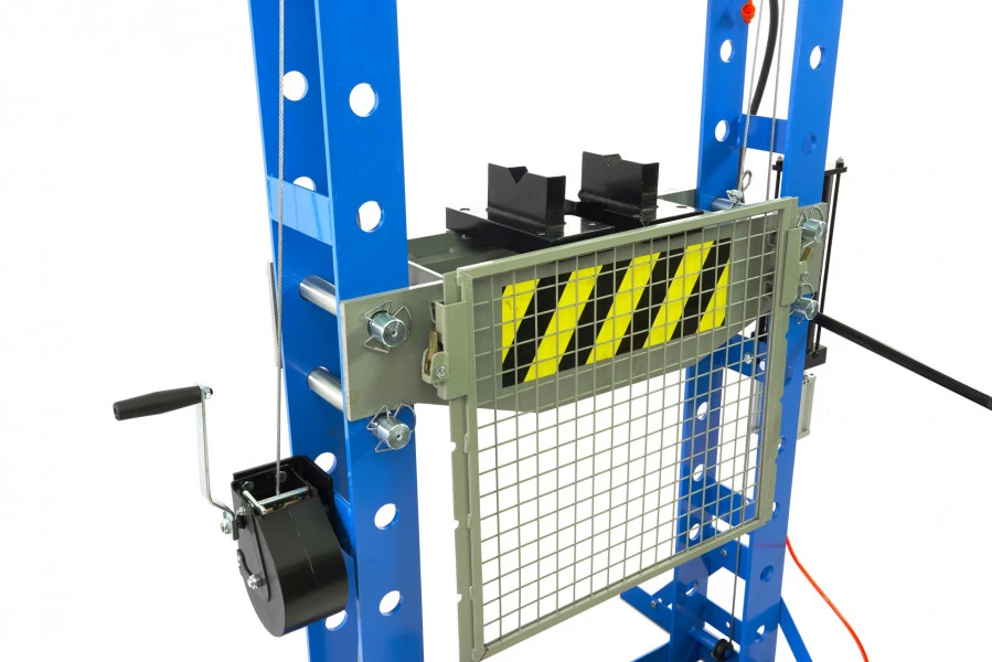 HBM 50 Ton Professionele Raamwerkpers, Werkplaatspers Met Veiligheidsrek 9 HBM 50 Ton Professionele Raamwerkpers, Werkplaatspers Met Veiligheidsrek - Afbeelding 7