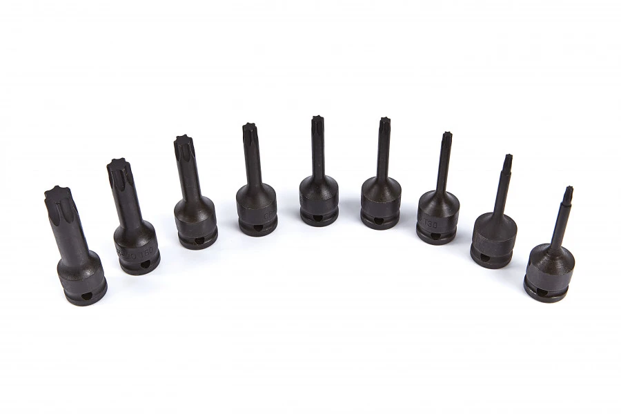 HBM 9 Delige Lange Torx Krachtdoppenset Met 1/2" Opname 4 HBM 9 Delige Lange Torx Krachtdoppenset Met 1/2" Opname - Afbeelding 2