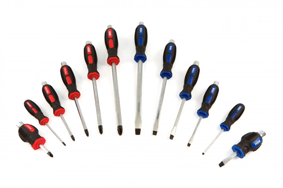 HBM Slagvaste Schroevendraaierset 12 Delig 4 HBM Slagvaste Schroevendraaierset 12 Delig - Afbeelding 2