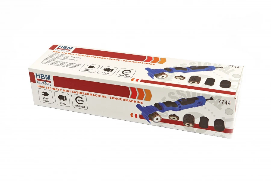 HBM 310 Watt Mini Satineermachine / Schuurmachine 9 HBM 310 Watt Mini Satineermachine / Schuurmachine - Afbeelding 7