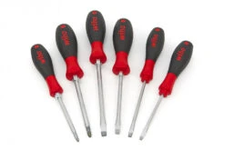 Wiha 530 ZK6 6 Delige Slagvaste SoftFinish Schroevendraaierset - Sleuf, Pozidrive - 21251