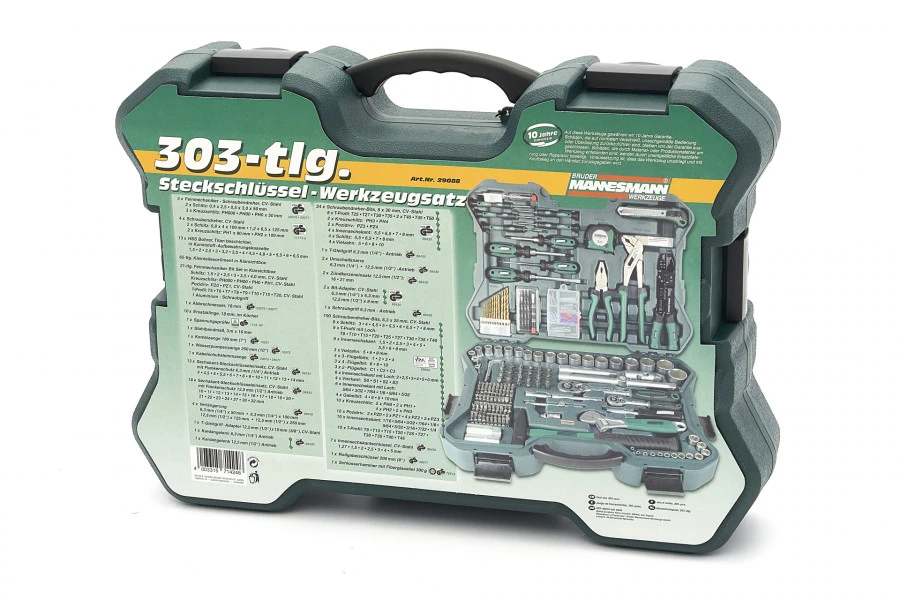 Mannesmann Professionele 303-delige Gereedschapkoffer - Gereedschapsset 12 Mannesmann Professionele 303-delige Gereedschapkoffer - Gereedschapsset - Afbeelding 10