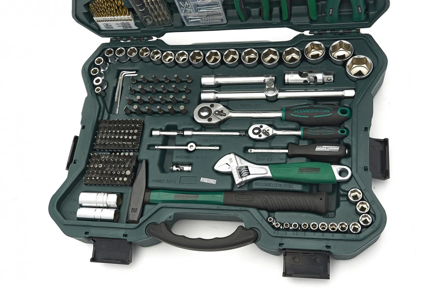Mannesmann Professionele 303-delige Gereedschapkoffer - Gereedschapsset 3 Mannesmann Professionele 303-delige Gereedschapkoffer - Gereedschapsset