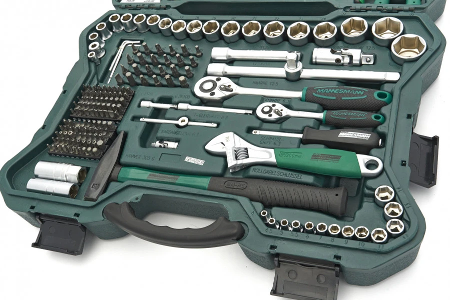 Mannesmann Professionele 303-delige Gereedschapkoffer - Gereedschapsset 7 Mannesmann Professionele 303-delige Gereedschapkoffer - Gereedschapsset - Afbeelding 5