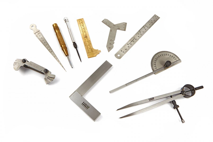 HBM 11 Delige Meetgereedschap En Aftekenset 4 HBM 11 Delige Meetgereedschap En Aftekenset - Afbeelding 2
