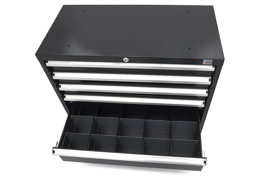 HBM 6 Laden Profi Gereedschapskast 90 X 45 X 90 Cm Zwart 13 HBM 6 Laden Profi Gereedschapskast 90 X 45 X 90 Cm Zwart - Afbeelding 11