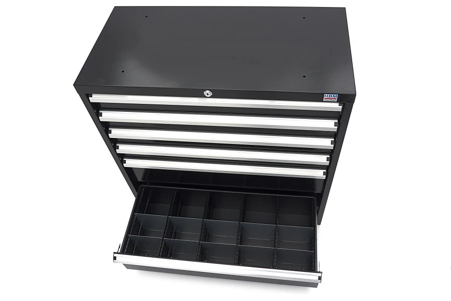 HBM 6 Laden Profi Gereedschapskast 90 X 45 X 90 Cm Zwart 14 HBM 6 Laden Profi Gereedschapskast 90 X 45 X 90 Cm Zwart - Afbeelding 12