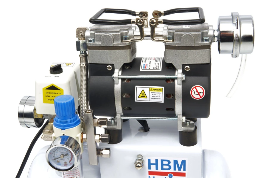 HBM Low Noise Airbrush Compressor 4 Liter, Model 2 9 HBM Low Noise Airbrush Compressor 4 Liter, Model 2 - Afbeelding 7
