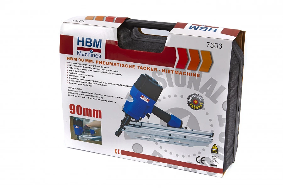 HBM 90 Mm Pneumatische Tacker, Spijkerpistool 7 HBM 90 Mm Pneumatische Tacker, Spijkerpistool - Afbeelding 5
