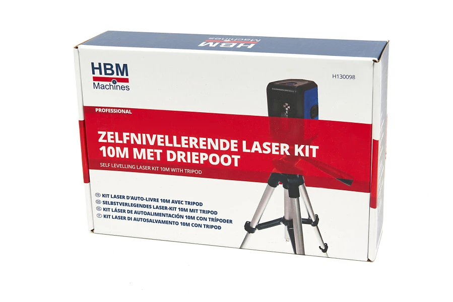 HBM Zelf Nivellerende Laser Kit - 10 Meter Inclusief 3 Poot Statief 9 HBM Zelf Nivellerende Laser Kit - 10 Meter Inclusief 3 Poot Statief - Afbeelding 7