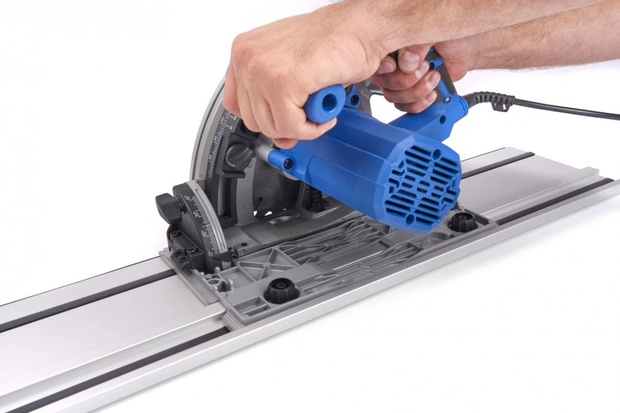 HBM 165 Mm Professionele 1200 Watt Invalzaag, Liniaalzaag Met 2 X 700 Mm Liniaal 6 HBM 165 Mm Professionele 1200 Watt Invalzaag, Liniaalzaag Met 2 X 700 Mm Liniaal - Afbeelding 4