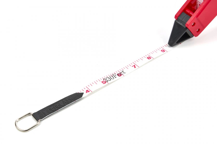 HBM 100 M X 13 Mm Fiberglass Meetband, Meetlint, Landmeter 7 HBM 100 M X 13 Mm Fiberglass Meetband, Meetlint, Landmeter - Afbeelding 5