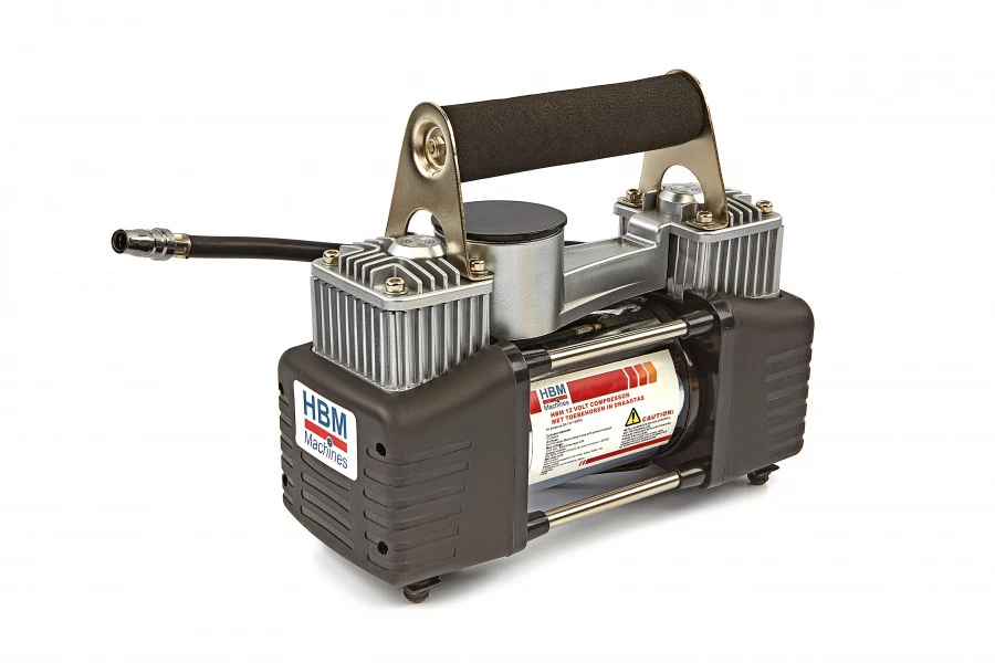 HBM 12 Volt Compressor Met Toebehoren In Draagtas 3 HBM 12 Volt Compressor Met Toebehoren In Draagtas