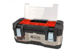 Tactix Professionele RVS Gereedschapskoffer Met Uitneembare Opbergbakjes -Werkplaats Expert hbm 243 37.jpg 1200x600 4136debc88