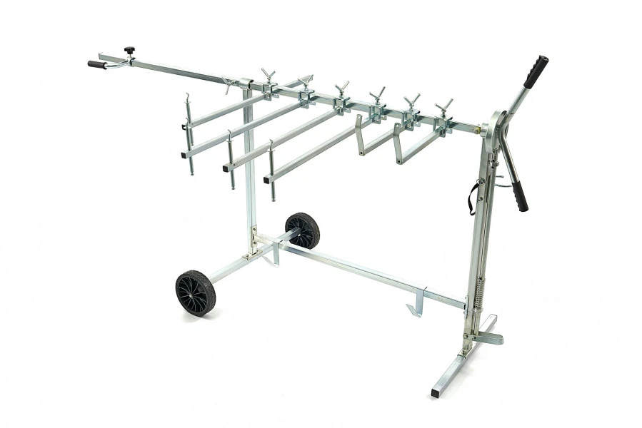 HBM Verrijdbare En Draaibare Spuitstandaard, Schuurstandaard 4 HBM Verrijdbare En Draaibare Spuitstandaard, Schuurstandaard - Afbeelding 2