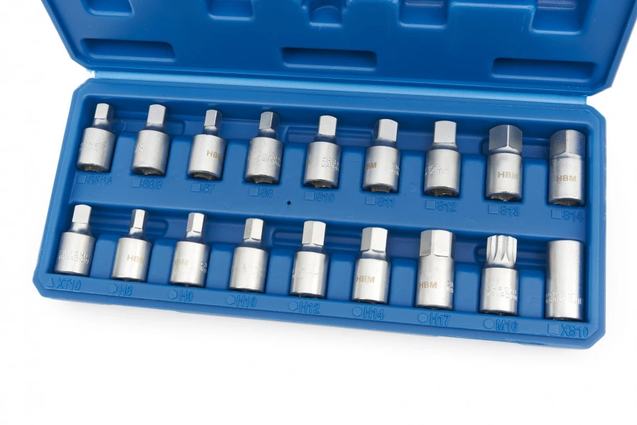 HBM 18 Delige Carterplug Doppenset 3 HBM 18 Delige Carterplug Doppenset