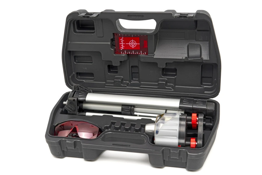 HBM Professionele Rotatie Laserwaterpas Set Met Statief - 30 Meter 10 HBM Professionele Rotatie Laserwaterpas Set Met Statief - 30 Meter - Afbeelding 8