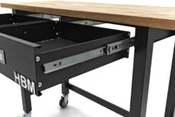 HBM Werkbank Met Massief Houten Blad, 2 Laden, Verrijdbaar, 122 Cm -Werkplaats Expert hbm 3073 8.jpg 1200x600 b7e09ebc88