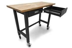 HBM Werkbank Met Massief Houten Blad, 2 Laden, Verrijdbaar, 122 Cm -Werkplaats Expert hbm 3074 9.jpg 1200x600 d06a4ebc88