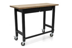 HBM Werkbank Met Massief Houten Blad, 2 Laden, Verrijdbaar, 122 Cm -Werkplaats Expert hbm 3078 10.jpg 1200x600 d4bebebc88