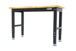 HBM Werkbank Met Massief Houten Blad, In Hoogte Verstelbaar, 122 Cm -Werkplaats Expert hbm 3141 4.jpg 1200x600 f3bc0ebc88