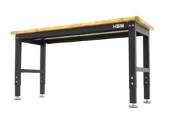 HBM Werkbank Met Massief Houten Blad, In Hoogte Verstelbaar, 152 Cm -Werkplaats Expert hbm 3154 2.jpg 1200x600 0ea29ebc88