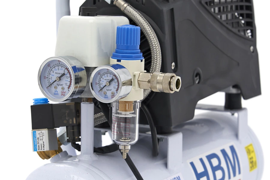 HBM 9 Liter Professionele Low Noise Compressor 9 HBM 9 Liter Professionele Low Noise Compressor - Afbeelding 7
