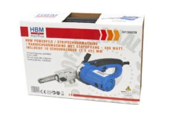 HBM Powerfile / Stripschuurmachine / Bandschuurmachine Met Stofopvang - 400 Watt. Inclusief 10 Schuurbanden -Werkplaats Expert hbm 421 38.jpg 1200x600 f1b2eebc88