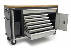 HBM Gereedschapswagen Met Houten Werkblad - 168 Cm - Grijs -Werkplaats Expert hbm 519 2.jpg 1200x600 14e61ebc88