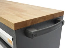 HBM Gereedschapswagen Met Houten Werkblad - 168 Cm - Grijs -Werkplaats Expert hbm 525 3.jpg 1200x600 90918ebc88